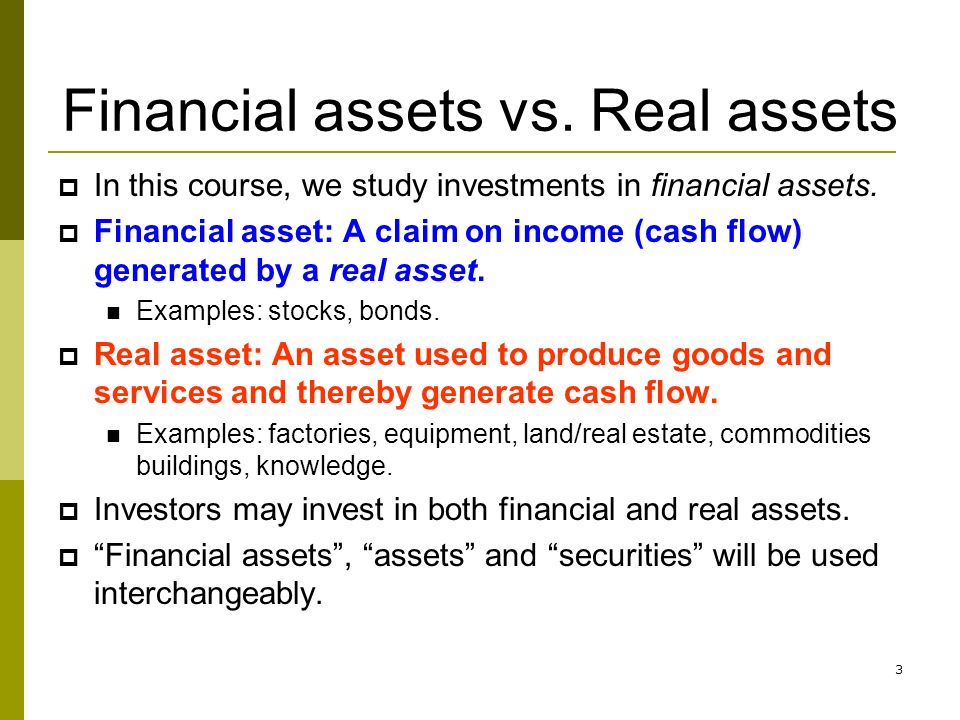 why invest in real assets